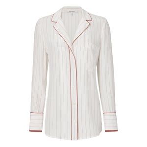 ✨ Like New Frame Silk Striped Blouse ✨